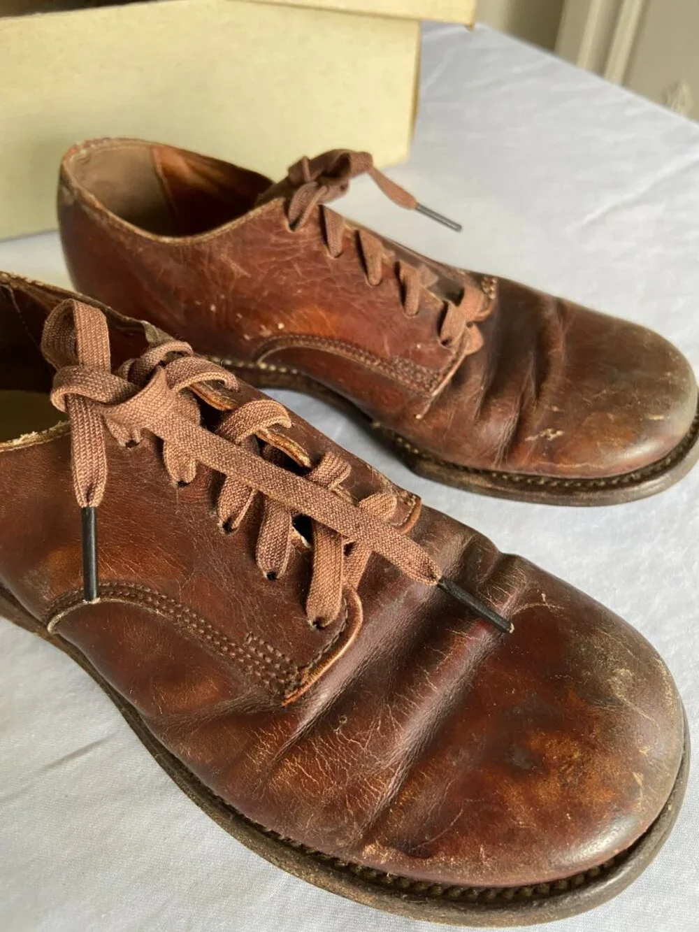Vintage Classmates Children's Leather Oxford Shoes with Box